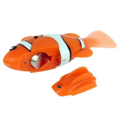 Robot Fish / Electric Pet Fish Toy, Size: 7.5cm x 1.8cm x 3.5cm(Orange ...