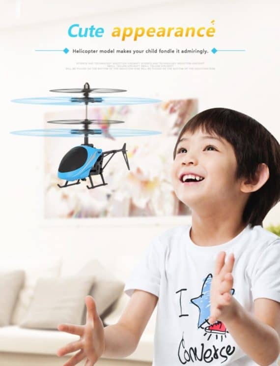 Infrared Sensor Mini Helicopter with LED Light Utoghter 69202 2CH (Red ...