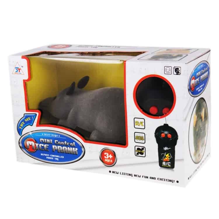 Electronic Fun Mini Mice Prank Toy with Remote Control (Grey) BLGT