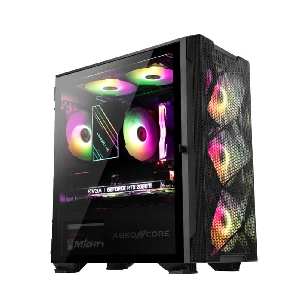 ABKONCORE C550M Mini Tower Case Black Coating – BLGT